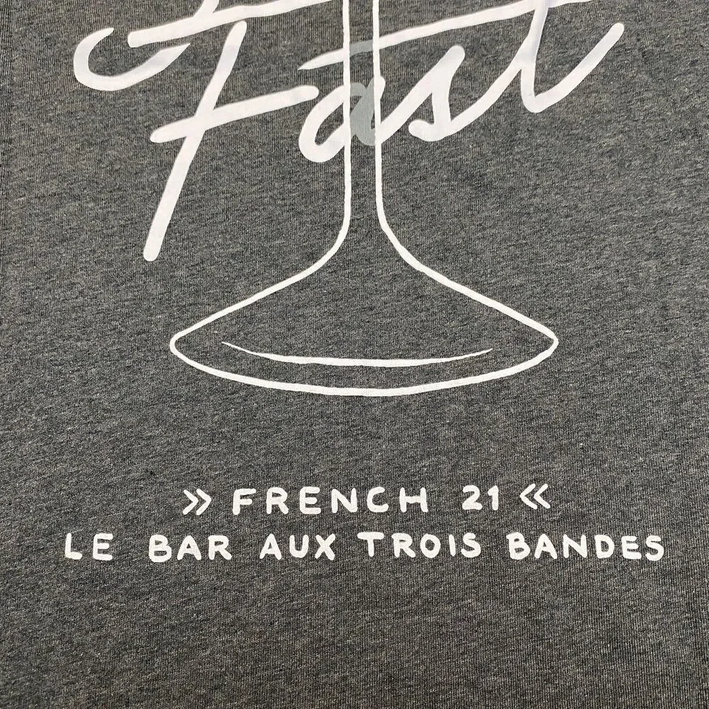 adidas Shirt Adult Small PARIS Martini French 21 Le‎ Bar Aux Trois Bandes Logo